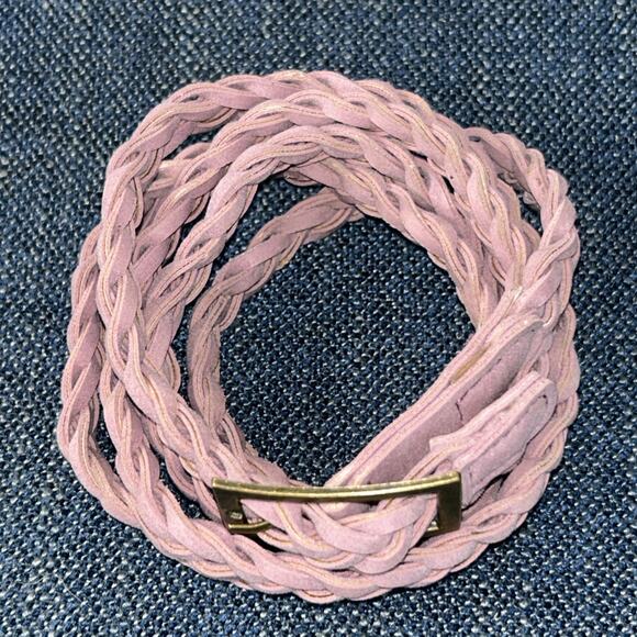 53” Lavender PURPLE BRAIDED BELT 1/2” Wide - Picture 2 of 6